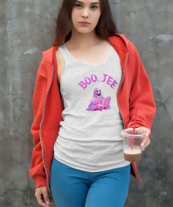 Boo Jee Ghost Shirt Cute Halloween Tank Top Racerback