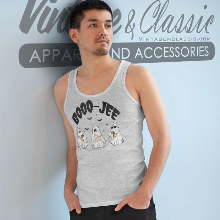 Boo Jee Ghost Shirt Halloween Gifts Tank Top Racerback Boo Jee Ghost Shirt Halloween Gifts Tank Top Racerback