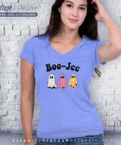 Boo Jee Ghost Shirt Preppy Halloween V Neck TShirt