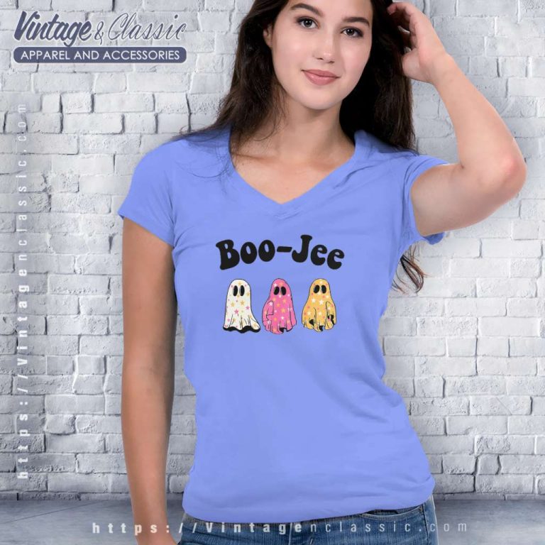 Boo Jee Ghost Shirt Preppy Halloween V Neck TShirt Boo Jee Ghost Shirt Preppy Halloween V Neck TShirt