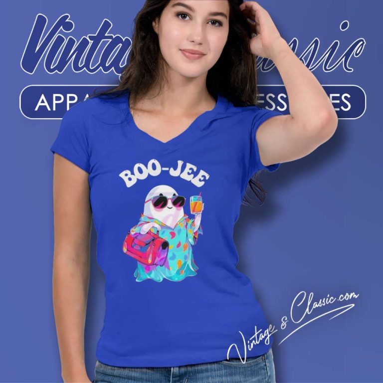 Boo Jee Ghost Shirt Wear Colorful V Neck TShirt Boo Jee Ghost Shirt Wear Colorful V Neck TShirt