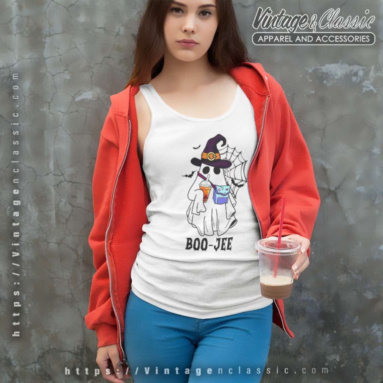 Boo Jee Ghost Shirt Witch Spooky Halloween Tank Top Racerback Boo Jee Ghost Shirt Witch Spooky Halloween Tank Top Racerback