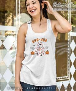 Boo Jee Shirt Spooky Ghost Halloween Tank Top Racerback