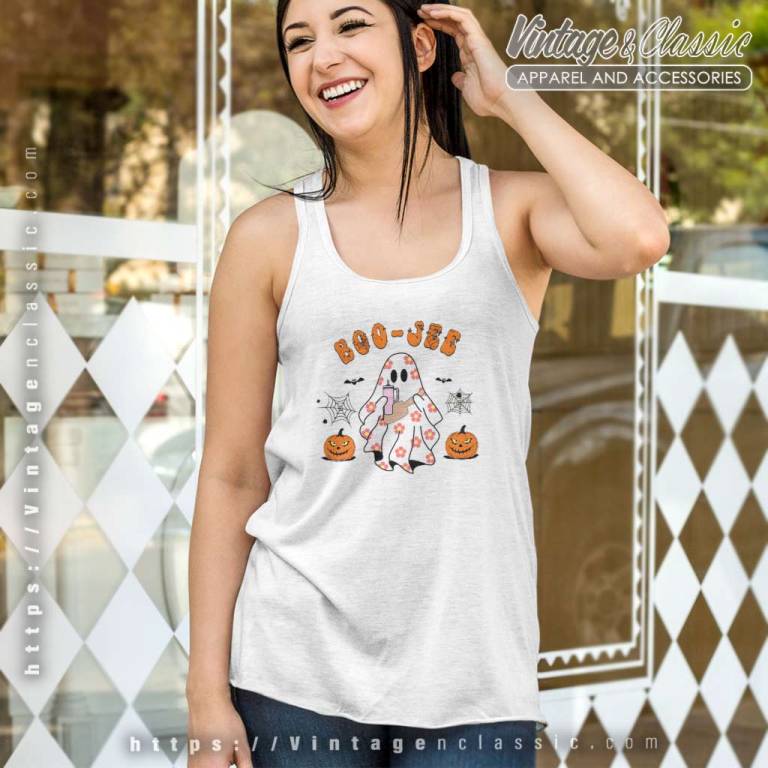 Boo Jee Shirt Spooky Ghost Halloween Tank Top Racerback Boo Jee Shirt Spooky Ghost Halloween Tank Top Racerback