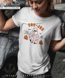 Boo Jee Shirt Spooky Ghost Halloween Women TShirt