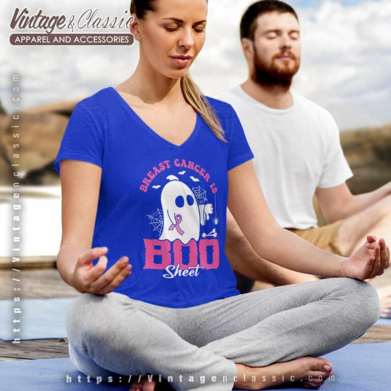 Boo Sheet Shirt Breast Cancer Is Boo Sheet V Neck TShirt Boo Sheet Shirt Breast Cancer Is Boo Sheet V Neck TShirt