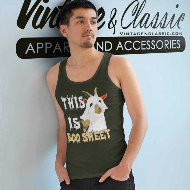 Boo Sheet Shirt This Is The Boo Sheet Ghost Goat Halloween Tank Top Racerback Boo Sheet Shirt This Is The Boo Sheet Ghost Goat Halloween Tank Top Racerback