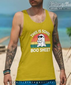 Boo Sheet Shirt This Some Boo Sheet Funny Halloween Tank Top Racerback