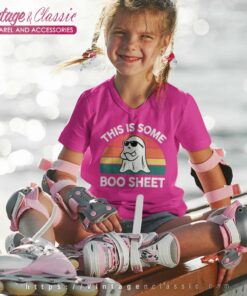 Boo Sheet Shirt This Some Boo Sheet Funny Halloween Vneck Youth