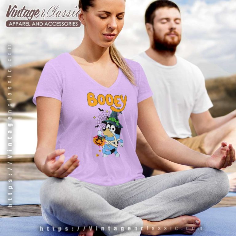 Booey Halloween Spooky Shirt Bluey Halloween V Neck TShirt Booey Halloween Spooky Shirt Bluey Halloween V Neck TShirt