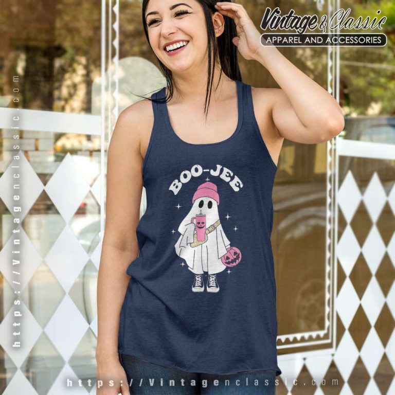 Boojee Ghost Halloween Spooky Season Tank Top Racerback Boojee Ghost Halloween Spooky Season Tank Top Racerback