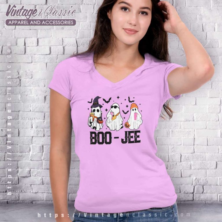 Boojee Ghost Shirt Witch Spooky Halloween V Neck TShirt Boojee Ghost Shirt Witch Spooky Halloween V Neck TShirt