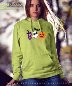 Boojee Ghost With Cup Pumpkin Hoodie