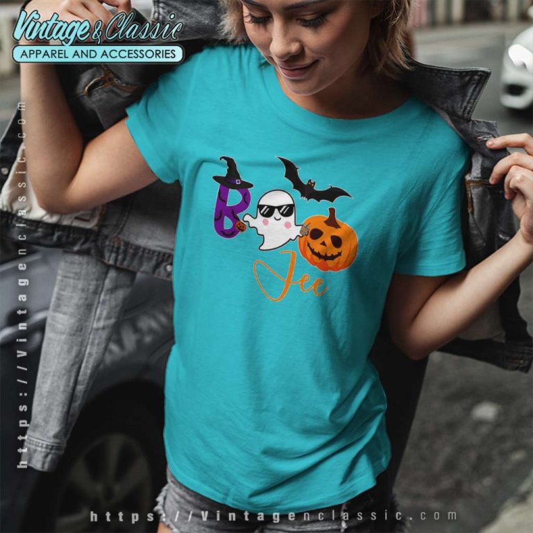 Boojee Ghost With Cup Pumpkin Women TShirt Boojee Ghost With Cup Pumpkin Women TShirt