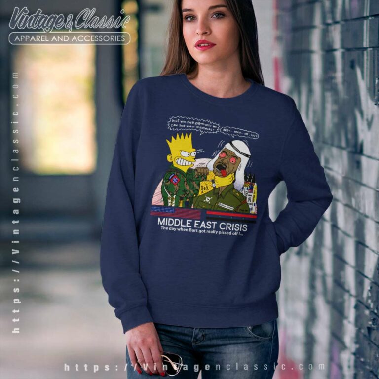 Bootleg Bart Middle East Crisis Sweatshirt Bootleg Bart Middle East Crisis Sweatshirt