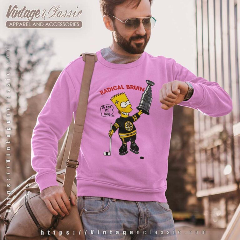Bootleg Bart Simpson Radical Bruins Boston Stanley Cup Sweatshirt Bootleg Bart Simpson Radical Bruins Boston Stanley Cup Sweatshirt