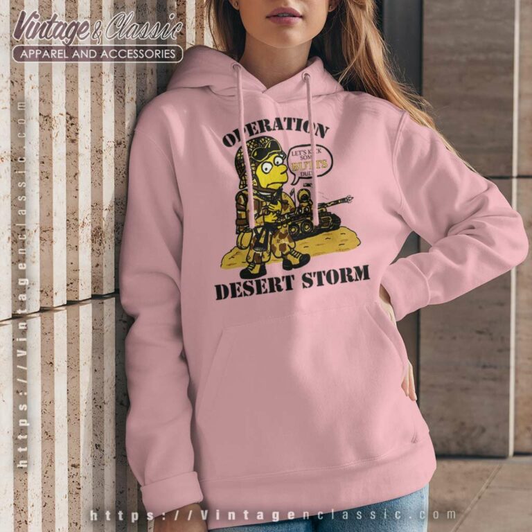 Bootleg Bart Simpsons Desert Storm Hoodie Bootleg Bart Simpsons Desert Storm Hoodie