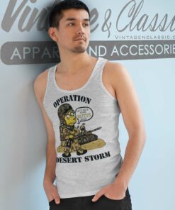Bootleg Bart Simpsons Desert Storm Tank Top Racerback