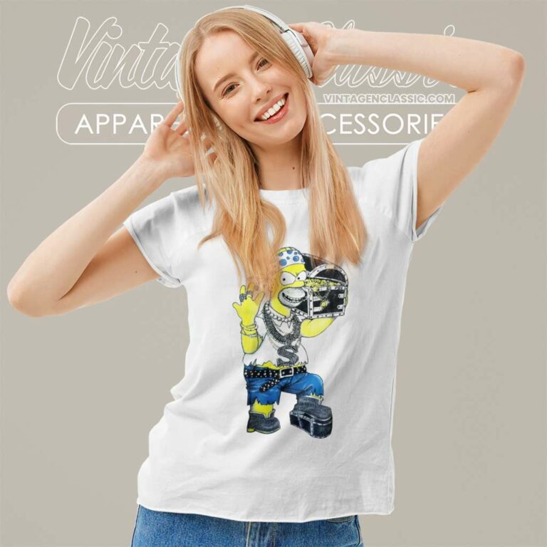Bootleg Simpsons Shirt Gangster Pirate Homer Simpson Women TShirt Bootleg Simpsons Shirt Gangster Pirate Homer Simpson Women TShirt