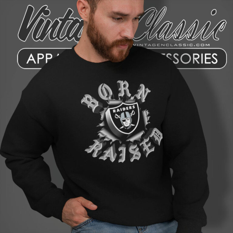 Born X Raised Shirt Raiders Pop Out Rocker Sweatshirt Born X Raised Shirt Raiders Pop Out Rocker Sweatshirt