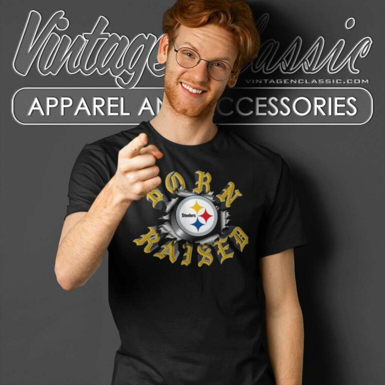 Born X Raised Steelers Pop Out Rocker T Shirt Born X Raised Steelers Pop Out Rocker T Shirt