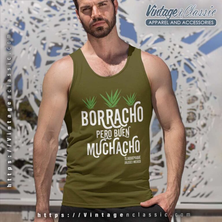 Borracho Pero Buen Muchacho Tank Top Racerback Borracho Pero Buen Muchacho Tank Top Racerback