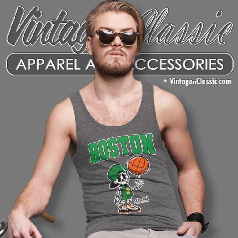 Boston Basketball Skeleton Mascot Classic Tank Top Racerback Boston Basketball Skeleton Mascot Classic Tank Top Racerback