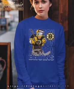 Boston Bruins Donald Duck Hockey Shirt Sweatshirt