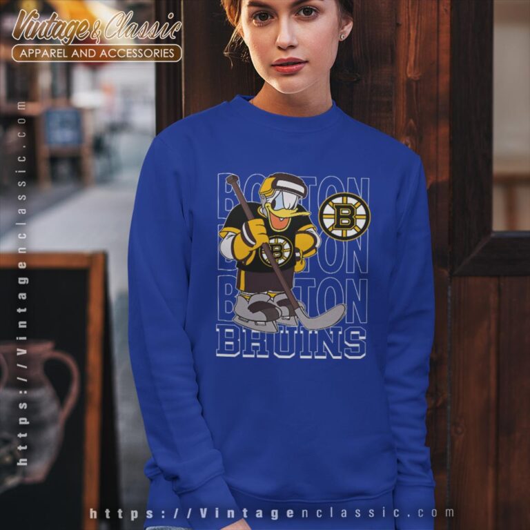 Boston Bruins Donald Duck Hockey Shirt Sweatshirt Boston Bruins Donald Duck Hockey Shirt Sweatshirt