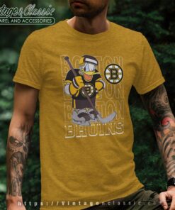 Boston Bruins Donald Duck Hockey Shirt T shirt
