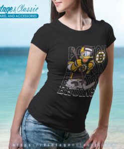 Boston Bruins Donald Duck Hockey Shirt