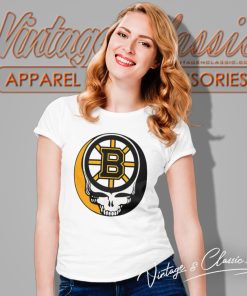 Boston Bruins Grateful Dead Steal Your Face Hockey Women T Shirt