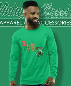Boston Celtic Nba I Love Boston Long Sleeve Tee