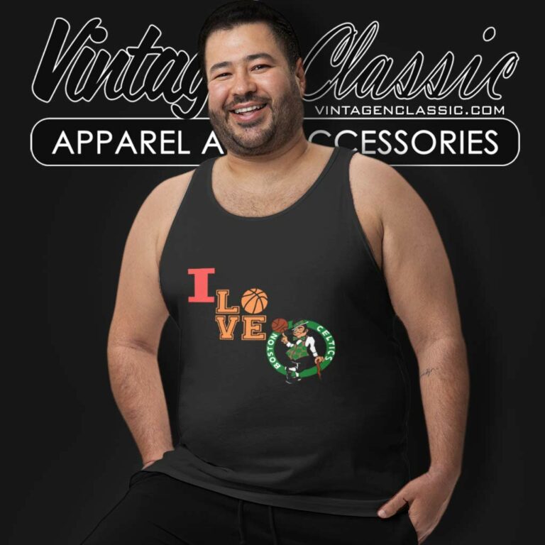 Boston Celtic Nba I Love Boston Tank Top Racerback Boston Celtic Nba I Love Boston Tank Top Racerback