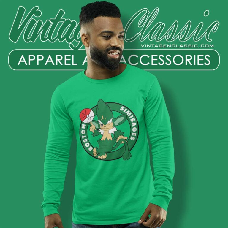 Boston Celtic Simisages Basketball Long Sleeve Tee Boston Celtic Simisages Basketball Long Sleeve Tee