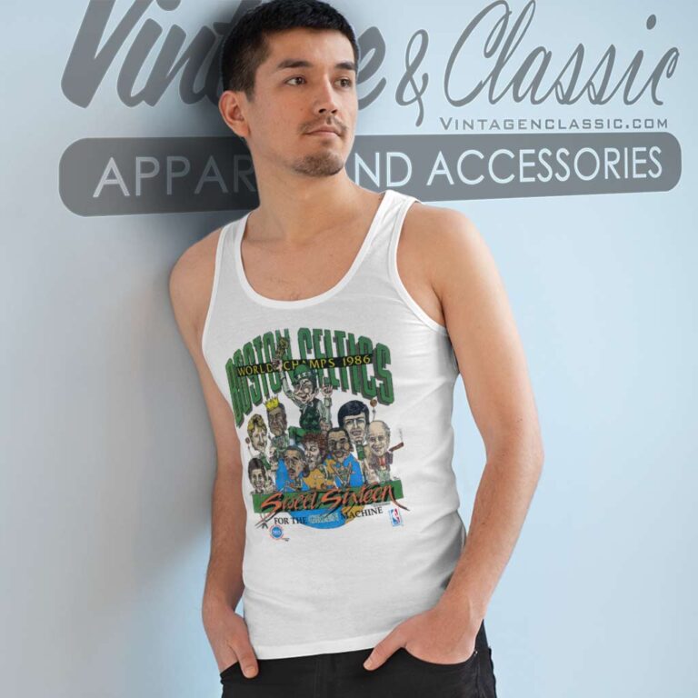 Boston Celtics 1986 World Championship Nba Basketball Tank Top Racerback Boston Celtics 1986 World Championship Nba Basketball Tank Top Racerback