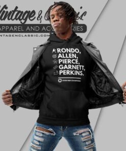 Boston Celtics 2008 Champions Rondo Allen Pierce Garnett Hoodie
