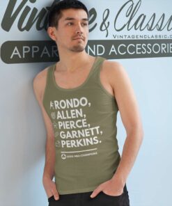 Boston Celtics 2008 Champions Rondo Allen Pierce Garnett Tank Top Racerback