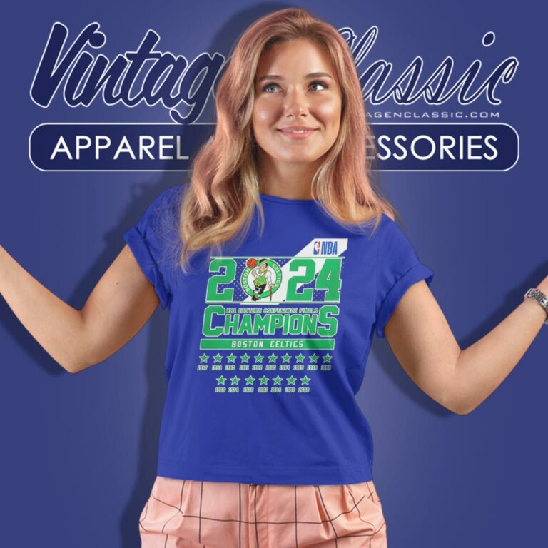 Boston Celtics 2024 Nba Eastern Conference Finals Champions Women T Shirt Boston Celtics 2024 Nba Eastern Conference Finals Champions Women T Shirt