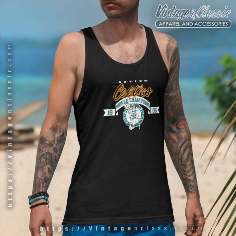 Boston Celtics Basketball 1986 Nba Champion Tank Top Racerback Boston Celtics Basketball 1986 Nba Champion Tank Top Racerback