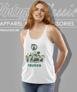 Boston Celtics Basketball Snoopy Celtics Tank Top Racerback
