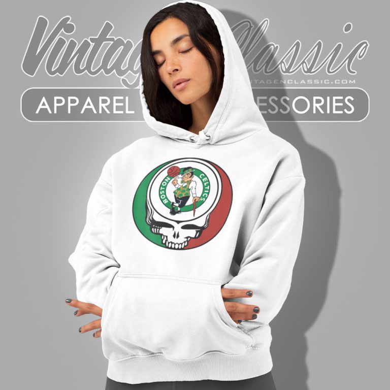 Boston Celtics Grateful Dead Steal Your Face Hoodie Boston Celtics Grateful Dead Steal Your Face Hoodie