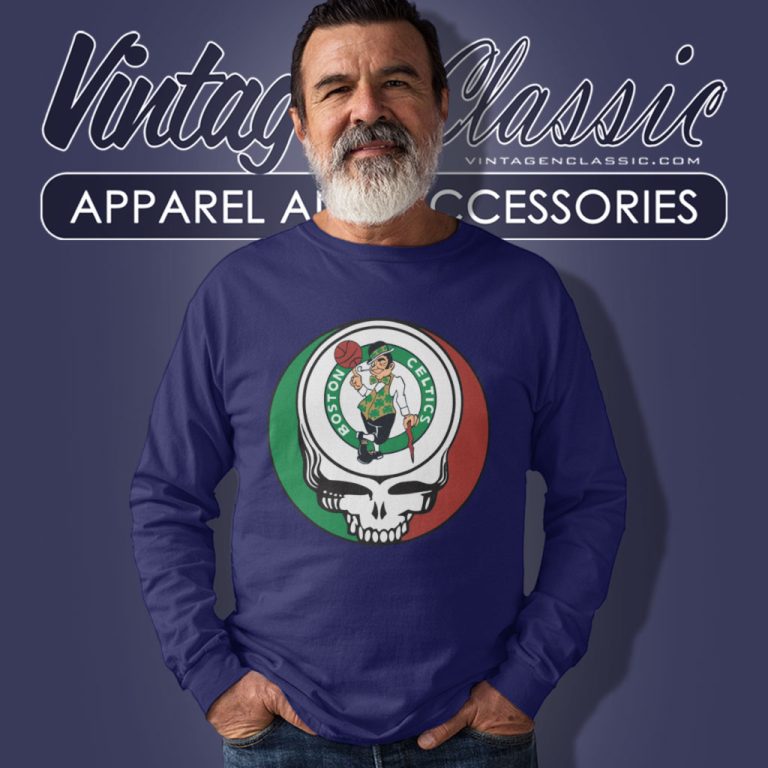 Boston Celtics Grateful Dead Steal Your Face Long Sleeve Tee Boston Celtics Grateful Dead Steal Your Face Long Sleeve Tee