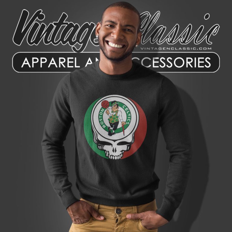 Boston Celtics Grateful Dead Steal Your Face Sweatshirt Boston Celtics Grateful Dead Steal Your Face Sweatshirt