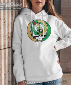 Boston Celtics Grateful Dead White Hoodie