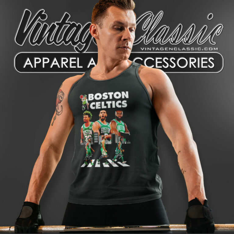 Boston Celtics Marcus Smart Jayson Tatum And Jaylen Brown Abbey Road Signatures Tank Top Racerback Boston Celtics Marcus Smart Jayson Tatum And Jaylen Brown Abbey Road Signatures Tank Top Racerback