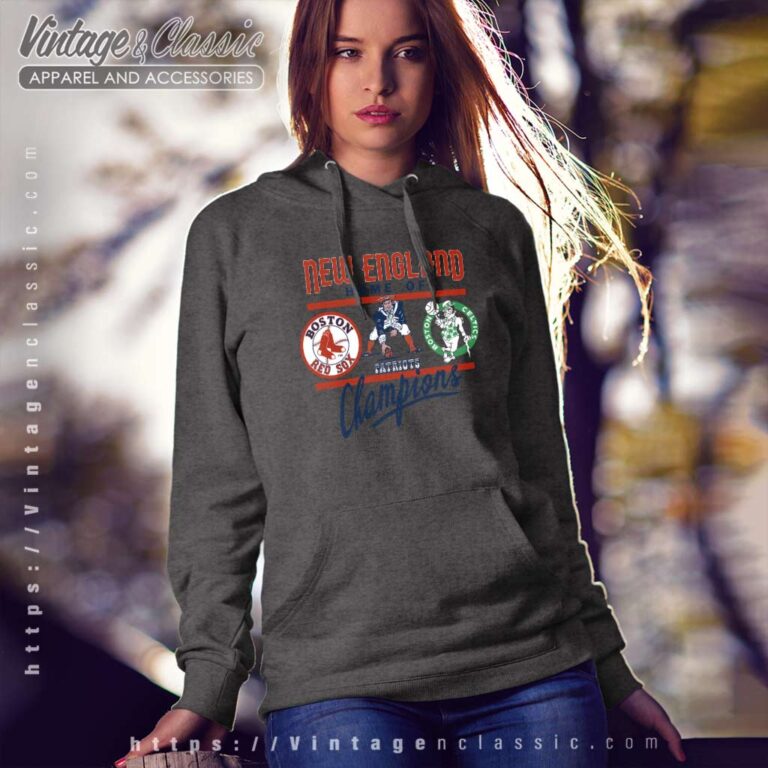 Boston Celtics New England Patriots Boston Red Sox Logo Hoodie Boston Celtics New England Patriots Boston Red Sox Logo Hoodie