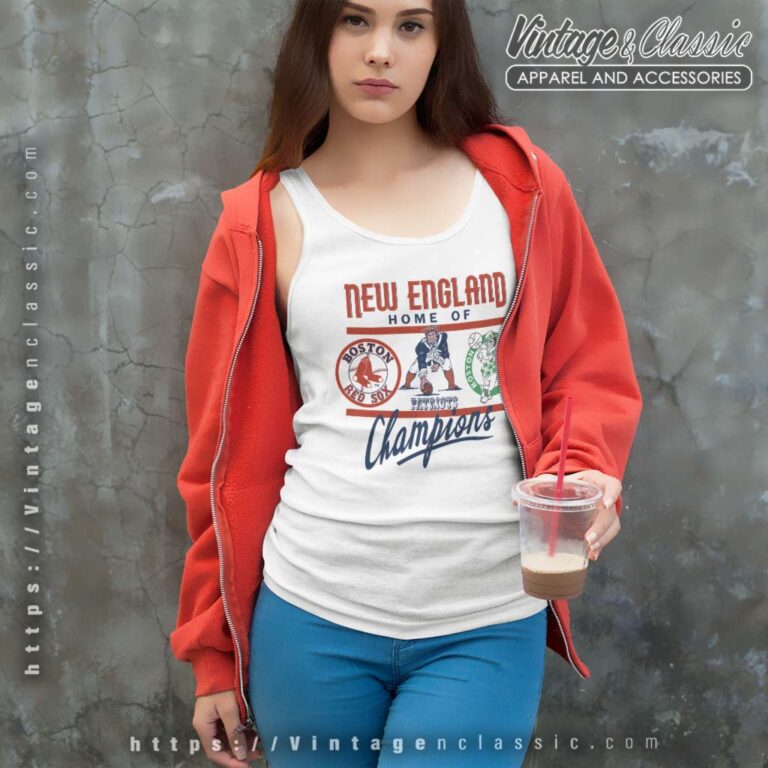 Boston Celtics New England Patriots Boston Red Sox Logo Tank Top Racerback Boston Celtics New England Patriots Boston Red Sox Logo Tank Top Racerback