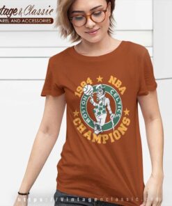 Boston Celtics Shirt 1984 Vintage 80s Nba Champions Women TShirt