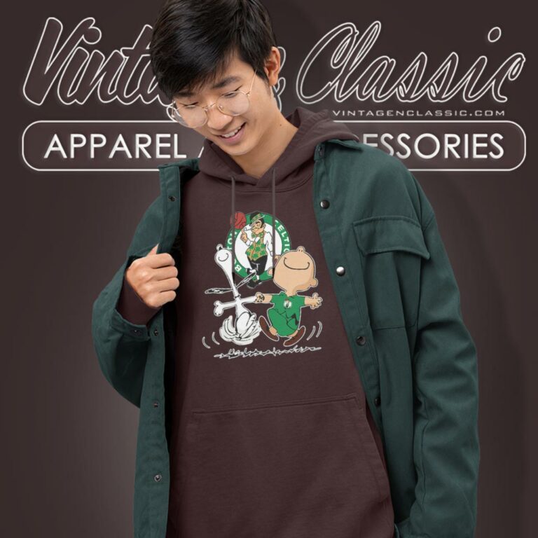 Boston Celtics Snoopy Charlie Brown Dancing Hoodie Boston Celtics Snoopy Charlie Brown Dancing Hoodie